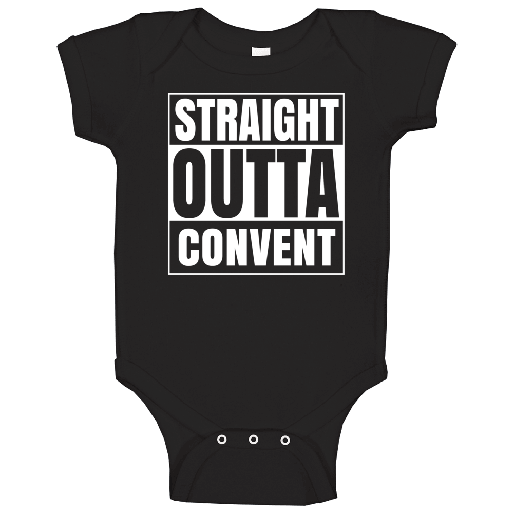 Straight Outta Convent Louisiana City Parody Baby One Piece