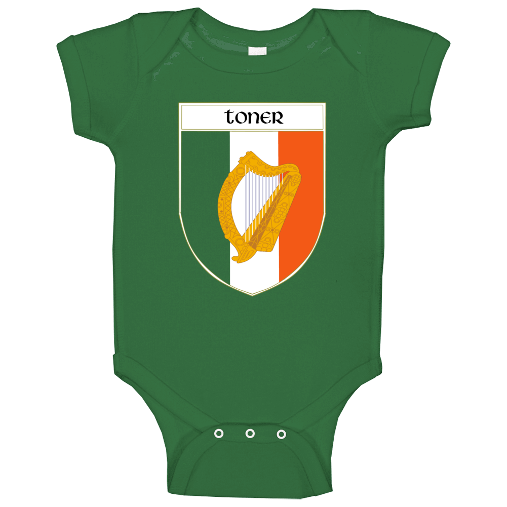 Toner Irish Surname Ireland Crest Pride Baby One Piece