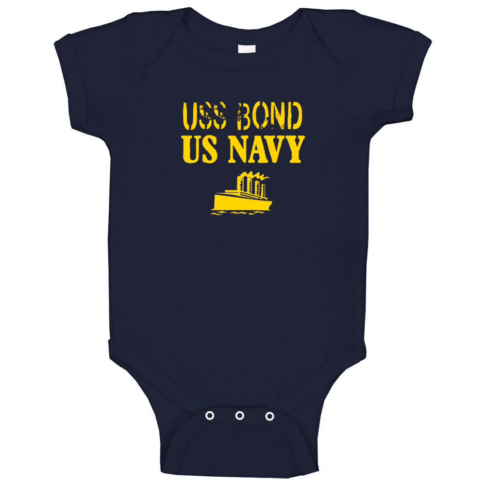 Uss Bond Us Navy Ship Crew Baby One Piece