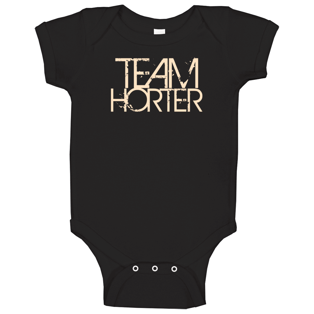 Team Sports Last First Name Horter Baby One Piece