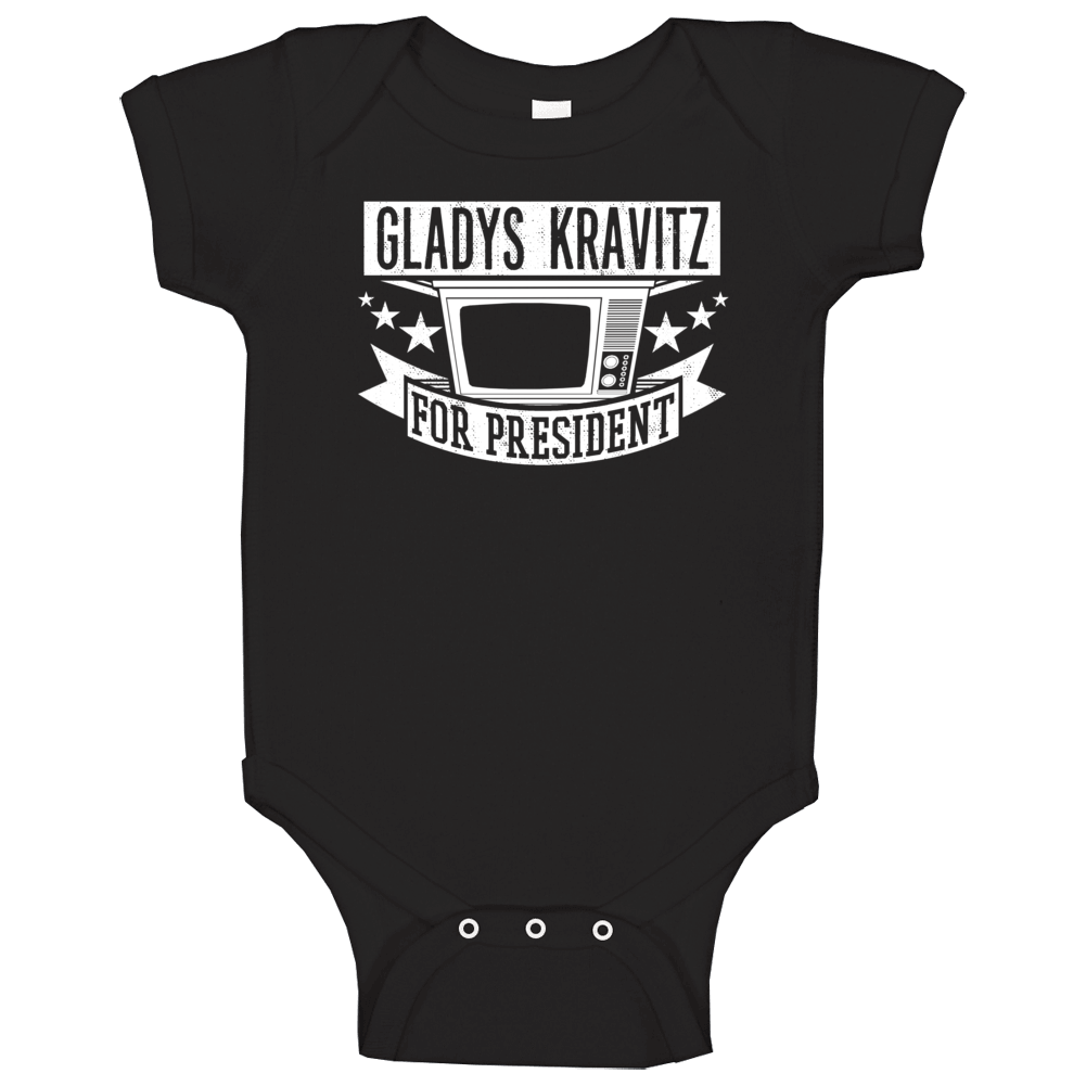 Gladys Kravitz For President Tv Show Character Funny Baby One Piece