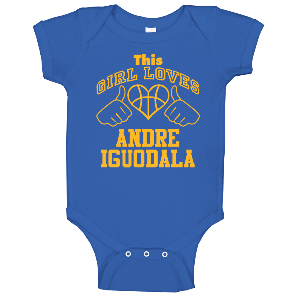 Andre Iguodala This Girl Loves Heart Golden State Basketball Baby One 