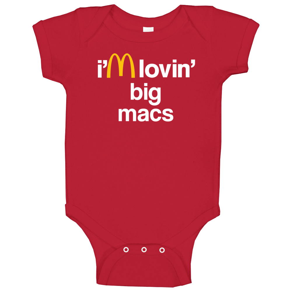 I'm Lovin' Big Macs Mcdonald's Fast Food Restaurant Baby One Piece