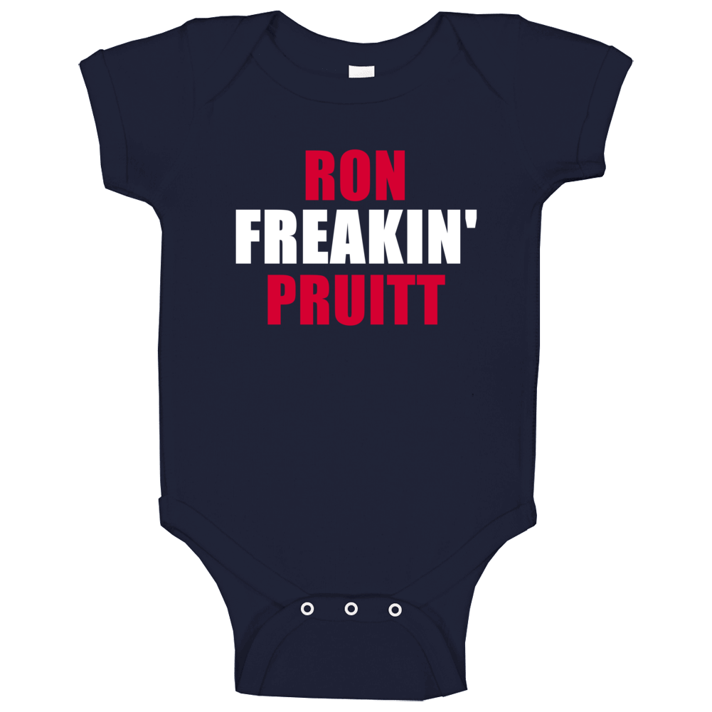 Ron Pruitt Cleveland Baseball Sports Freakin Baby One Piece Ron Pruitt Cleveland Baseball Sports Freakin Baby One Piece