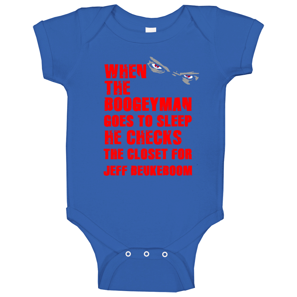 Jeff Beukeboom New York Buffalo Hockey Sports Boogeyman Baby One Piece