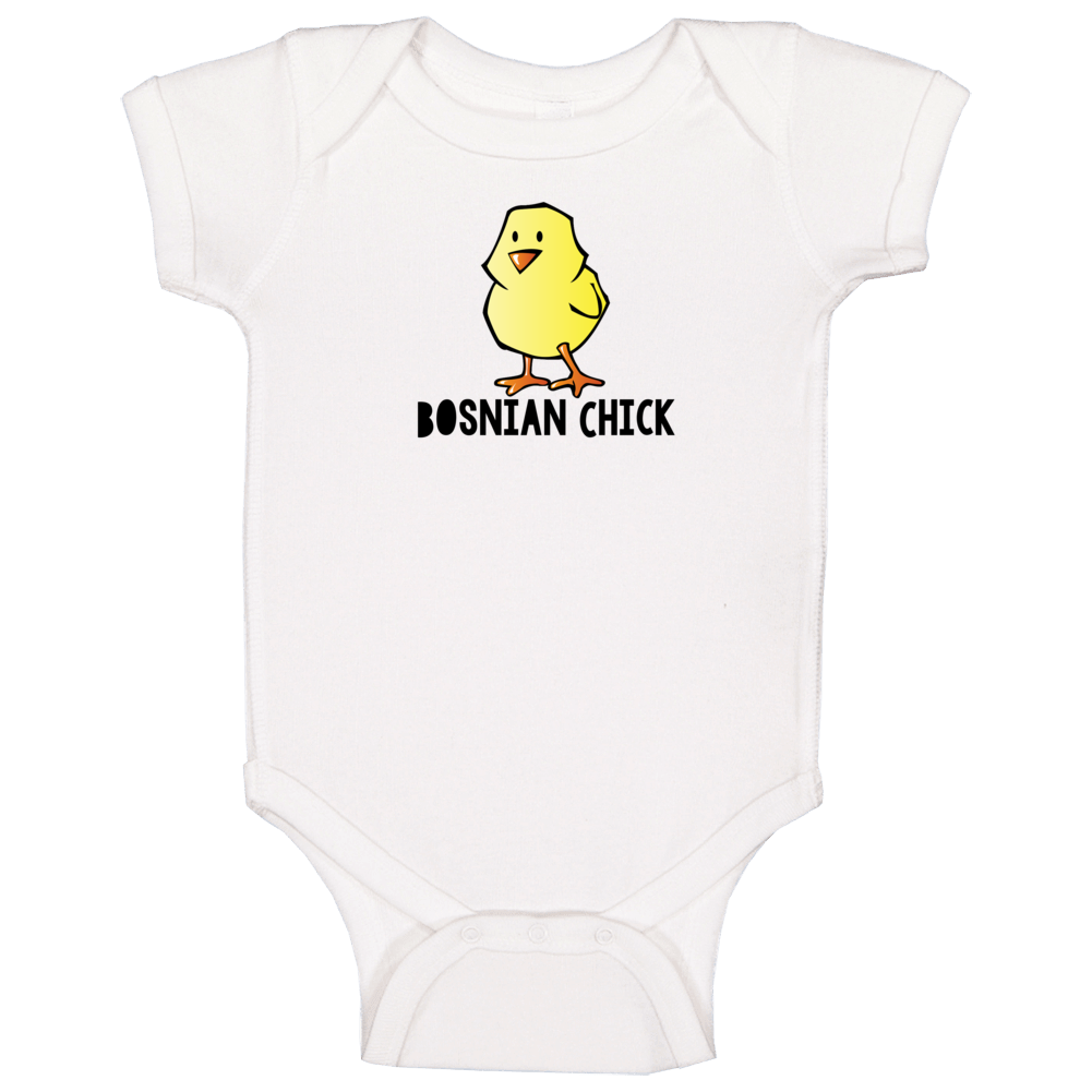 Bosnian Chick Fun Nationality Baby One Piece