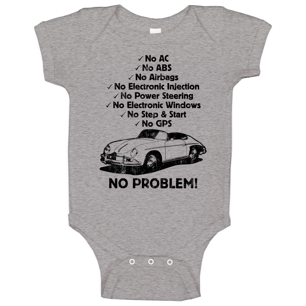 1958 Porsche 356 No Problem Vintage Car Baby One Piece