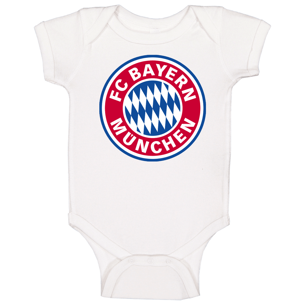Fc Bayern Munich Munchen Germany Soccer Logo Baby One Piece