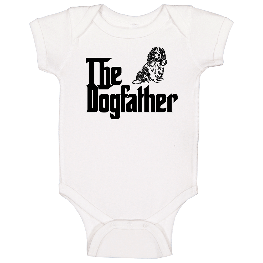 Cavalier King Charles Spaniel Custom Dog Breed The Dogfather Baby One Piece