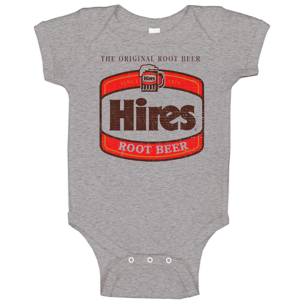 Hires Original Root Beer Retro Grunge Baby One Piece
