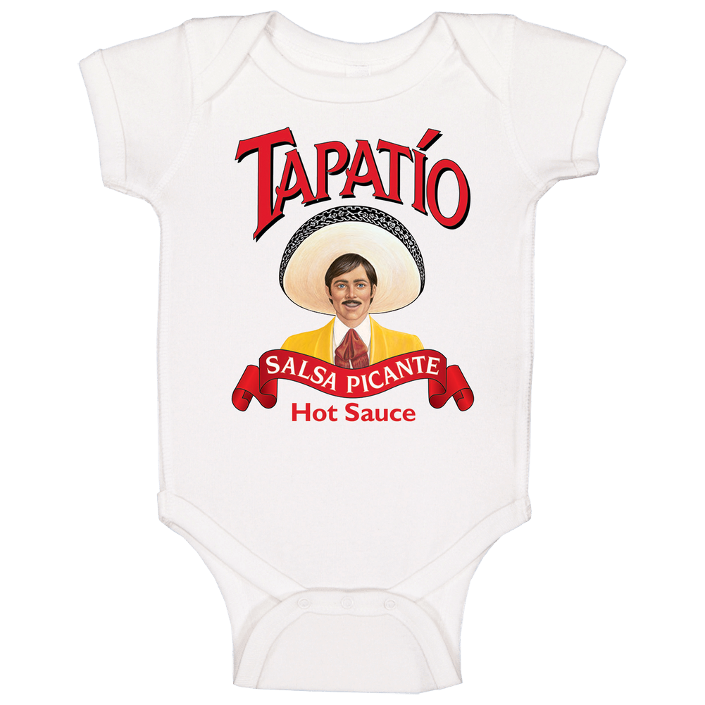 Tapatio Salsa Picante Hot Sauce Logo Label Baby One Piece