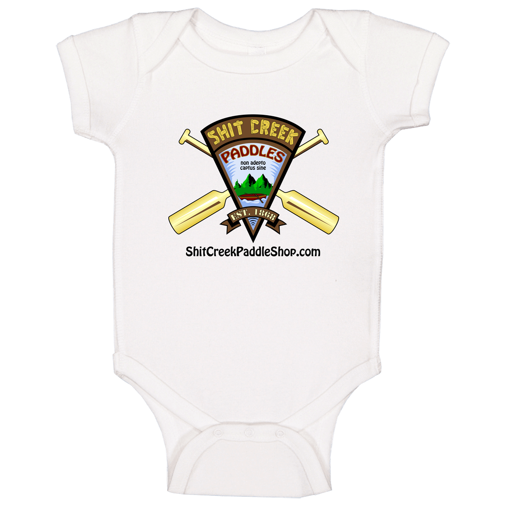 Full-color Shit Creek Paddles Baby One Piece
