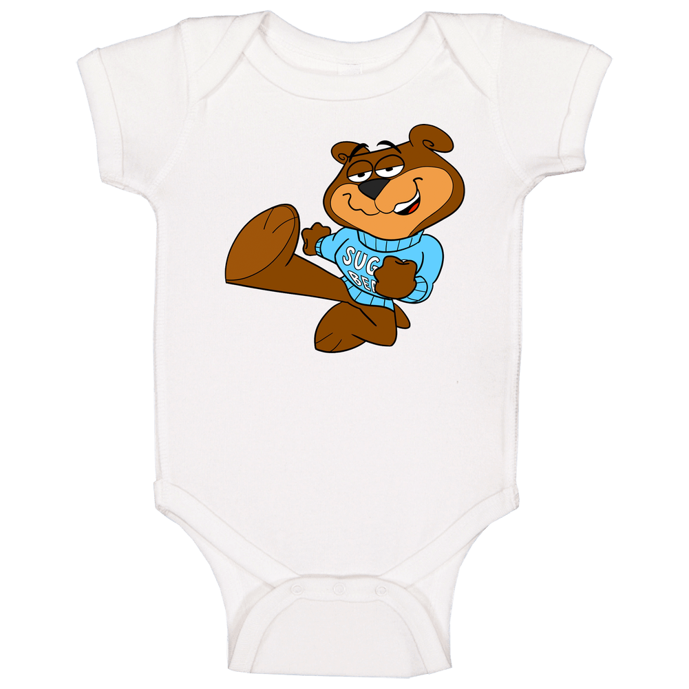 Sugar Bear Crisp Cereal Brand Mascot Foodie Baby One Piece