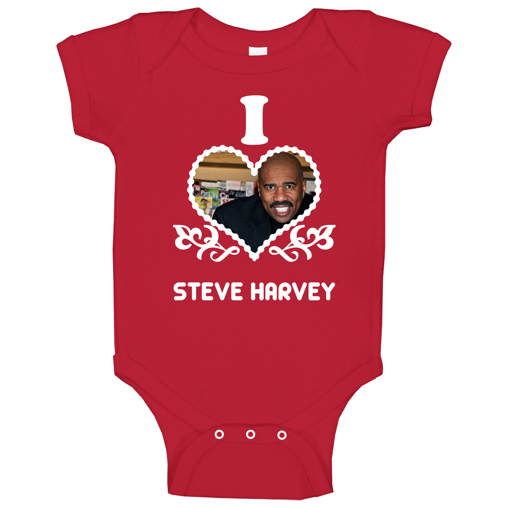 Steve Harvey I Heart Hot Baby One Piece Steve Harvey I Heart Hot Baby One Piece