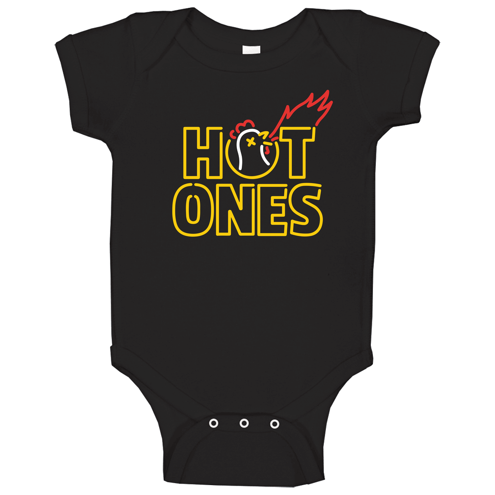 Hot Ones Hot Sauce Logo Baby One Piece