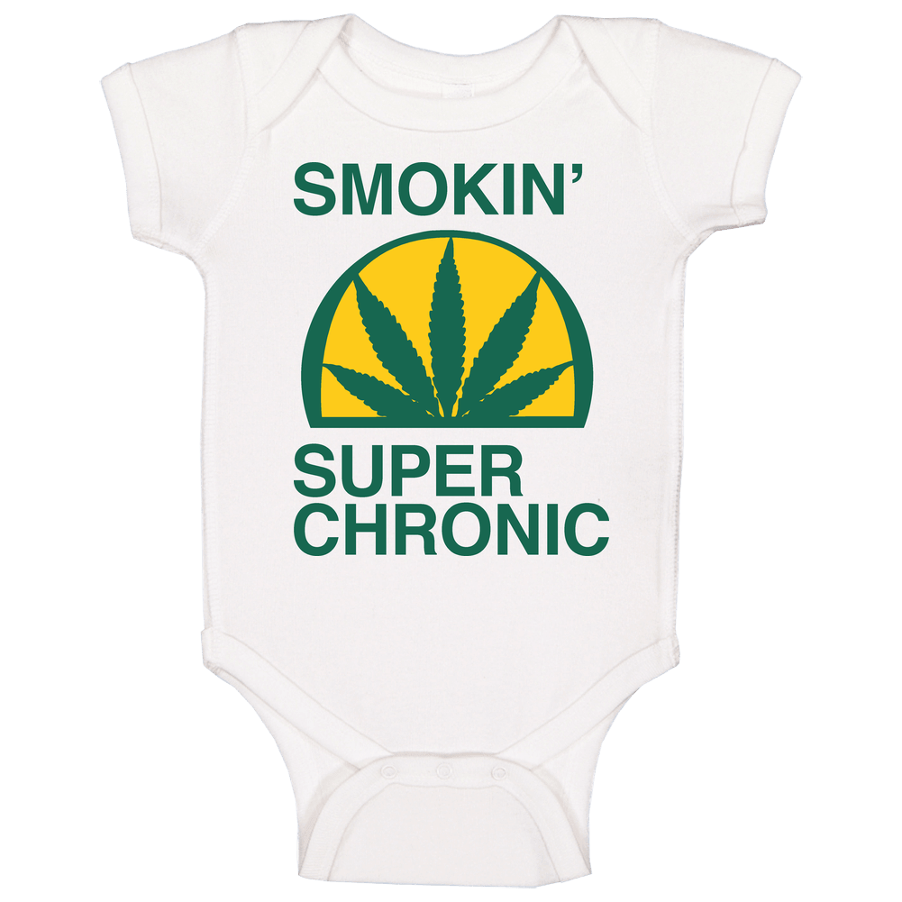 Smokin Super Chronic Weed Drugs Rap Baby One Piece