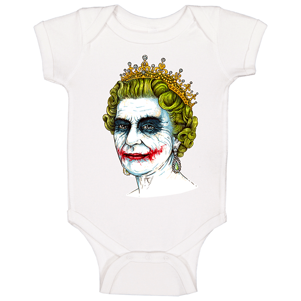 Queen Elizabeth Royal Family Joker Funny Baby One Piece
