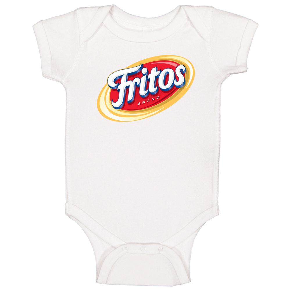 Fritos Popular Snack Food Chips Tortillas Logo Baby One Piece Fritos Popular Snack Food Chips Tortillas Logo Baby One Piece