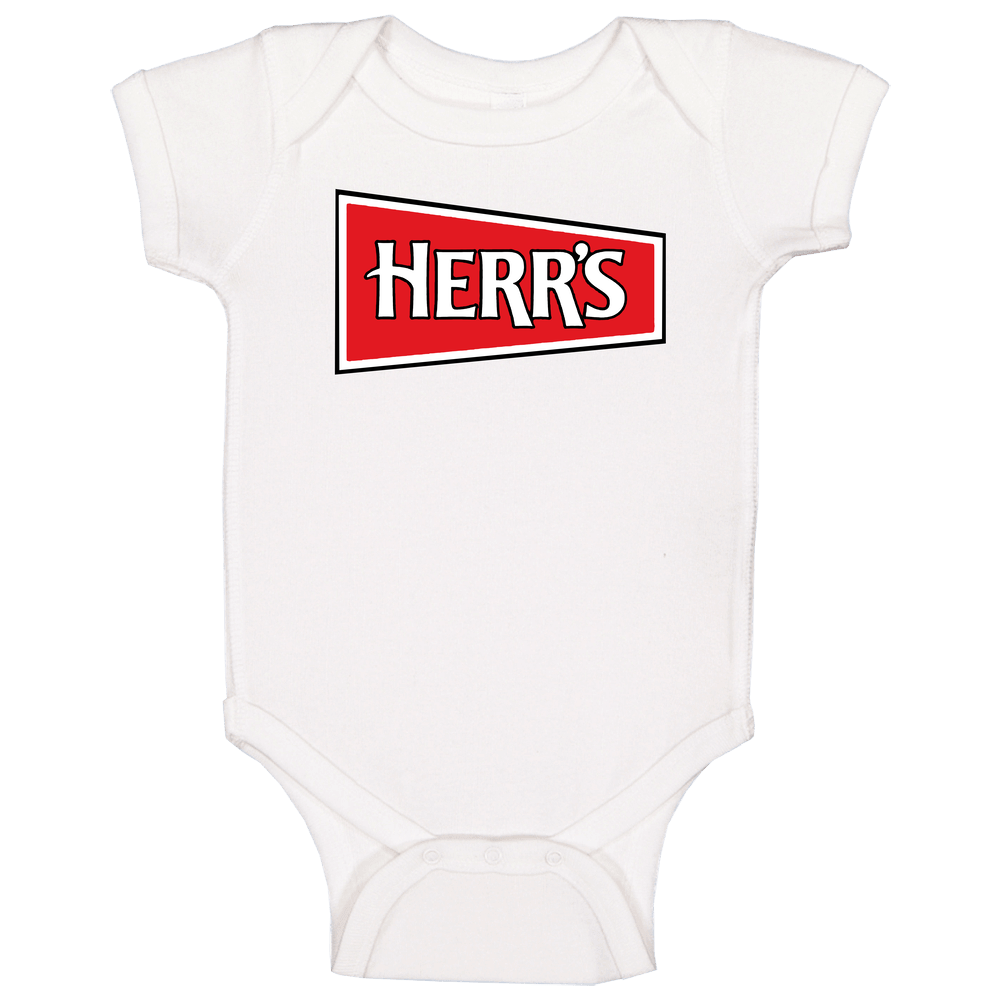 Herr's Snacks Most Popular Potato Chip Brand Snack Food Lovers Baby One Piece