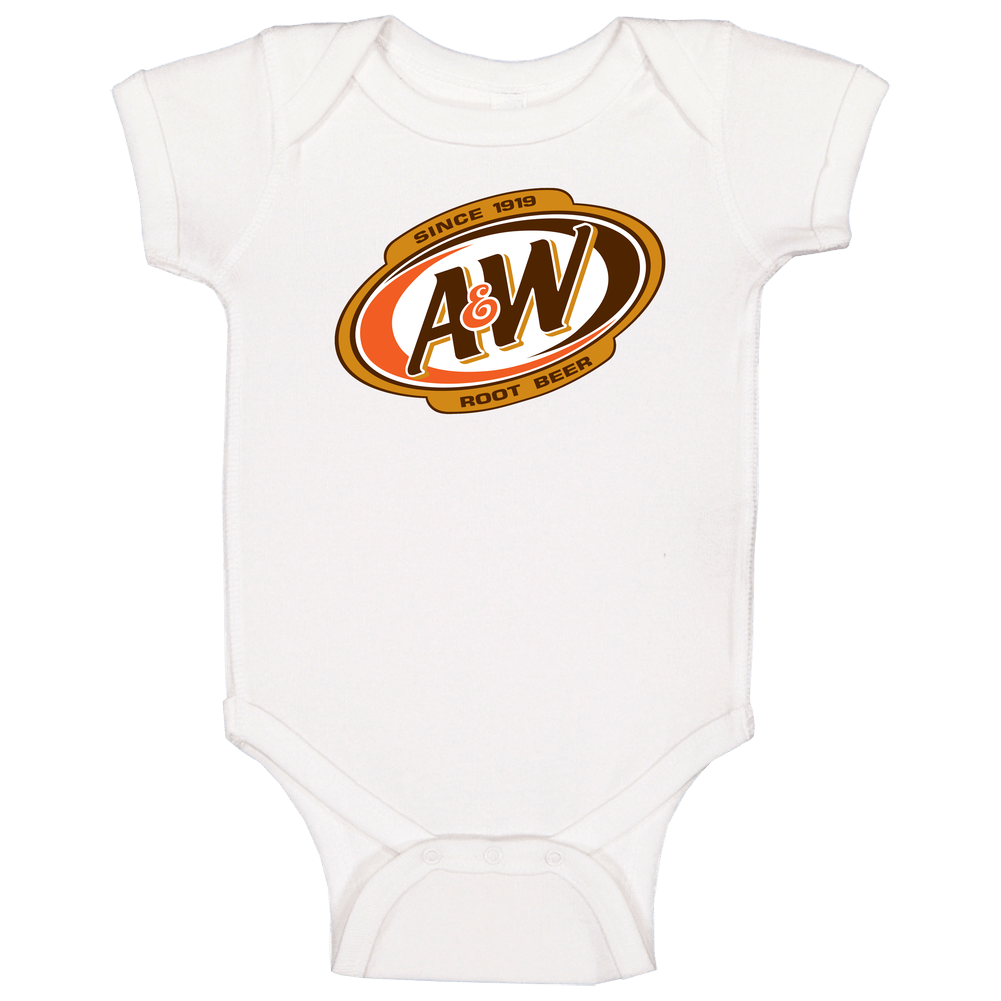 A And W Root Beer Best Soda Of All Time Soft Drink Lovers Baby One Piece