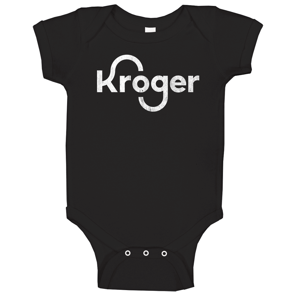 Kroger Grocery Store Logo Vintage Grunge Look Baby One Piece