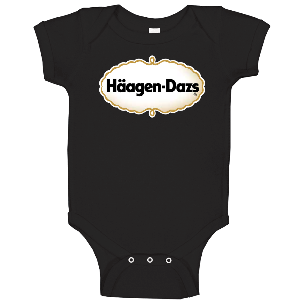 Haagen Dazs Ice Cream Logo Baby One Piece