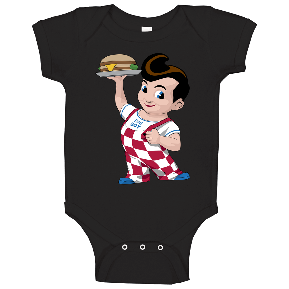 Big Boy Fast Food Mascot Baby One Piece