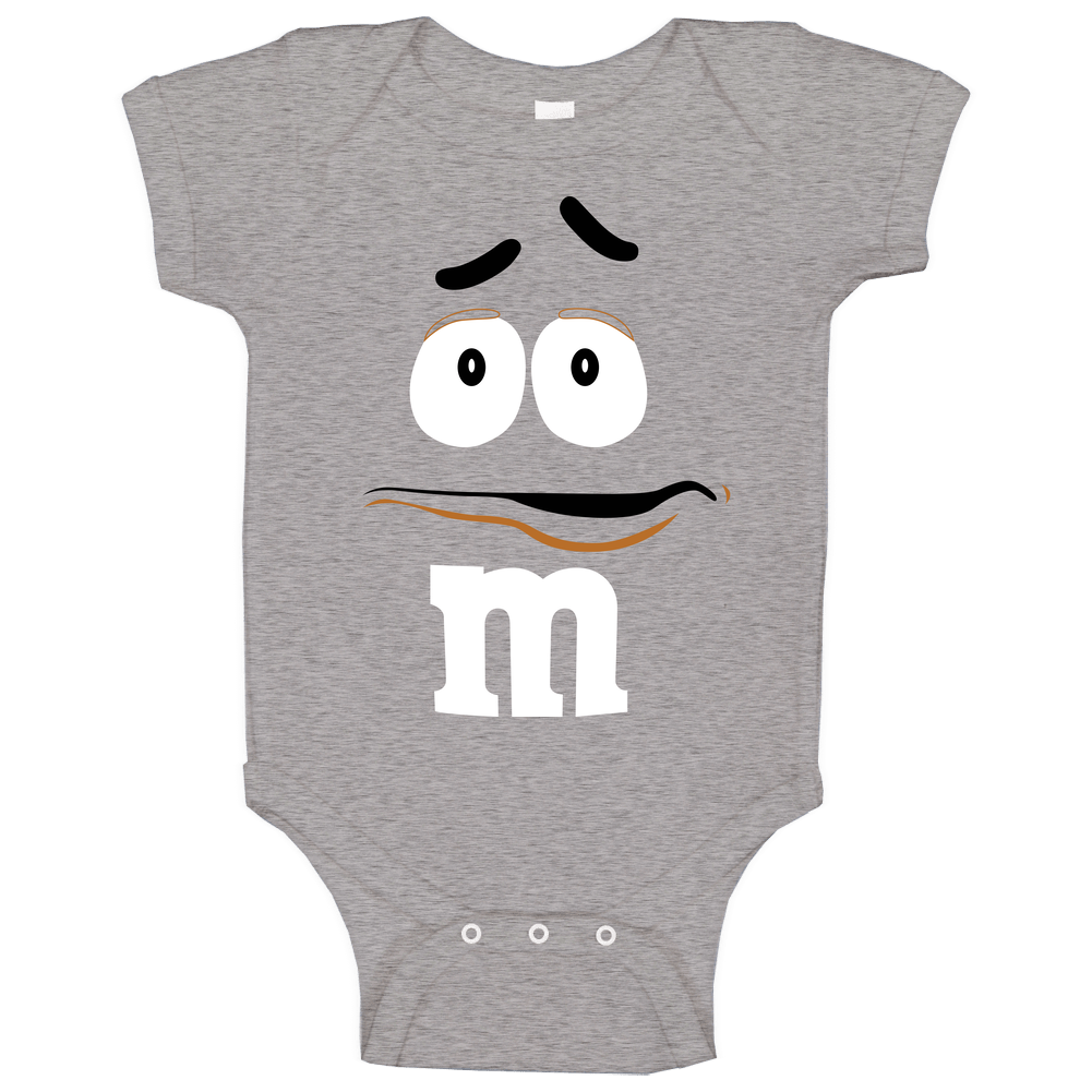 Oranage M&m Big Face Funny Halloween Costume Baby One Piece