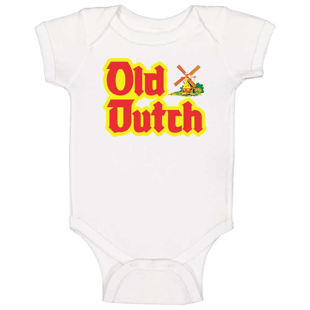 Old Dutch Most Popular Potato Chip Brand Snack Food Lovers Baby One Piece