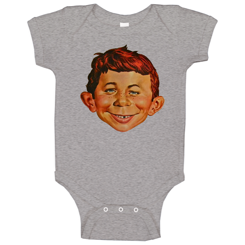 Alfred E Neuman Mad Magazine Mascot Baby One Piece