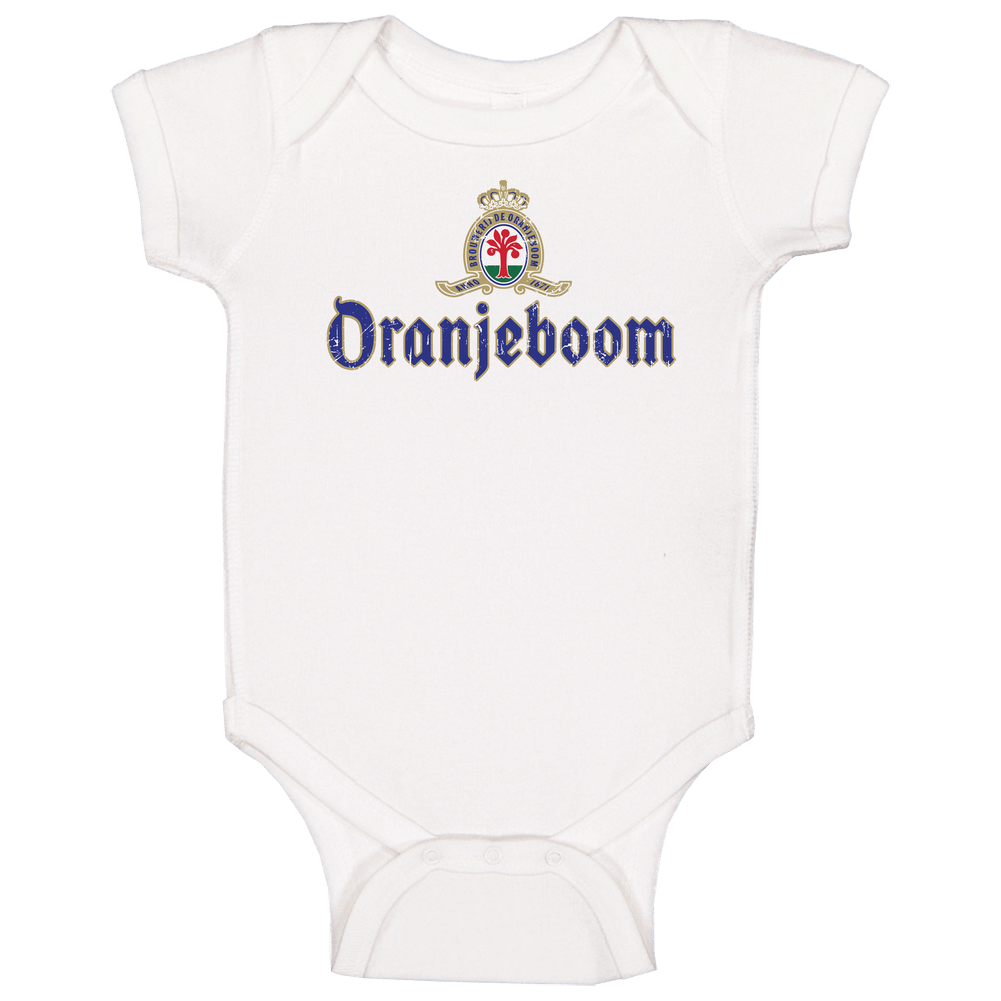 Oranjeboom Brewery Cool Beer Brand Logo Drinking Alcohol Baby One Piece