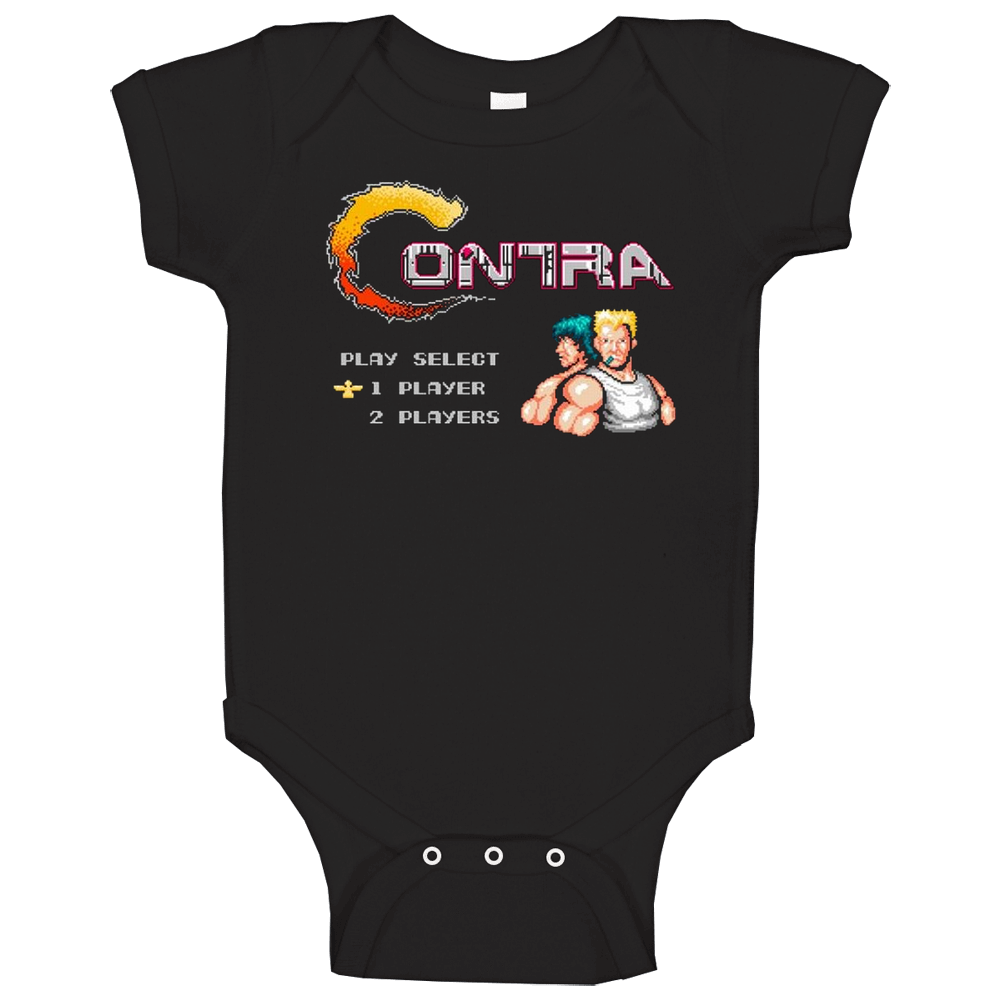 Contra Nes Video Game Baby One Piece