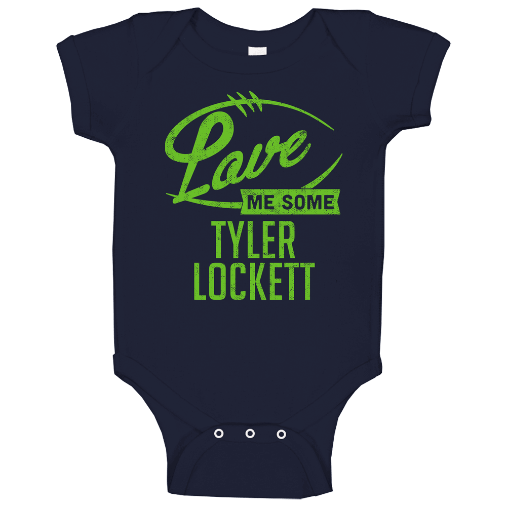 Love Me Some Tyler Lockett Seattle Football Sports Athlete Onesie Baby One Piece