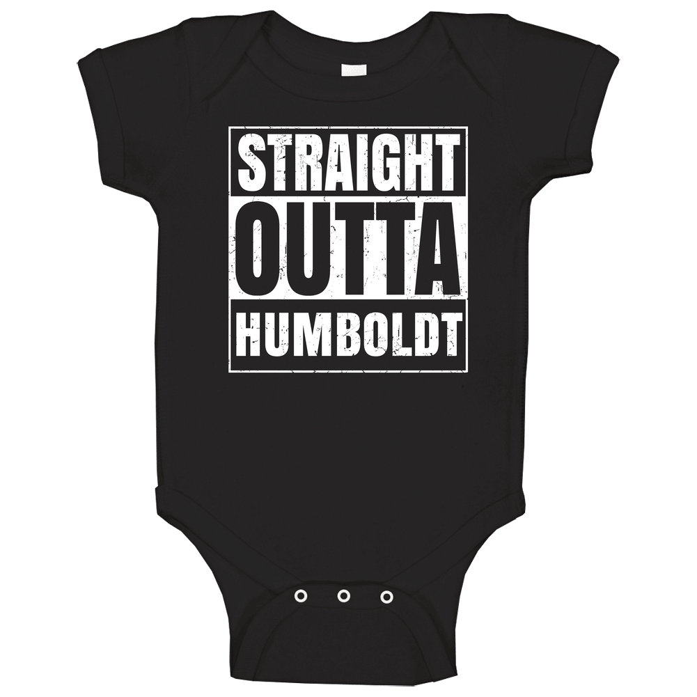 Straight Outta Humboldt Iowa City Compton Parody Grunge Onesie Baby One Piece