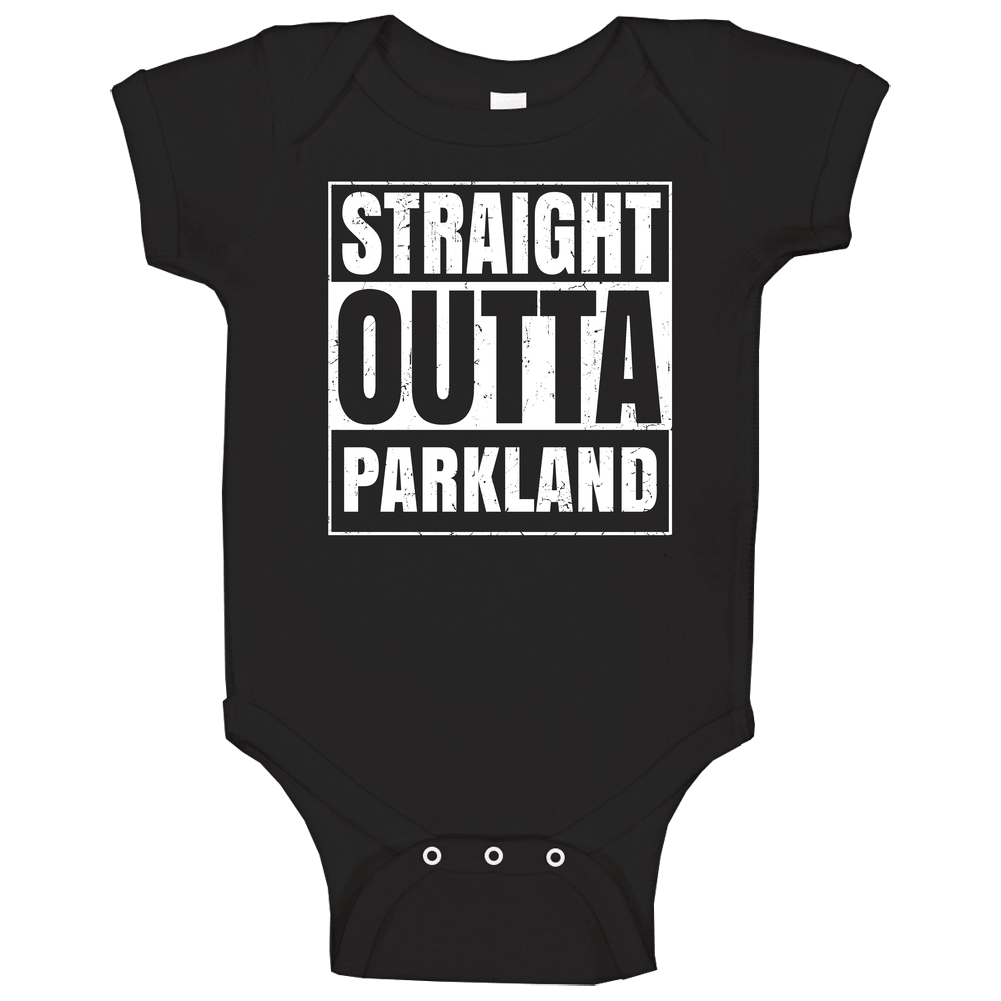 Straight Outta Parkland High School Funny Graduation Parody Onesie Baby One Piece