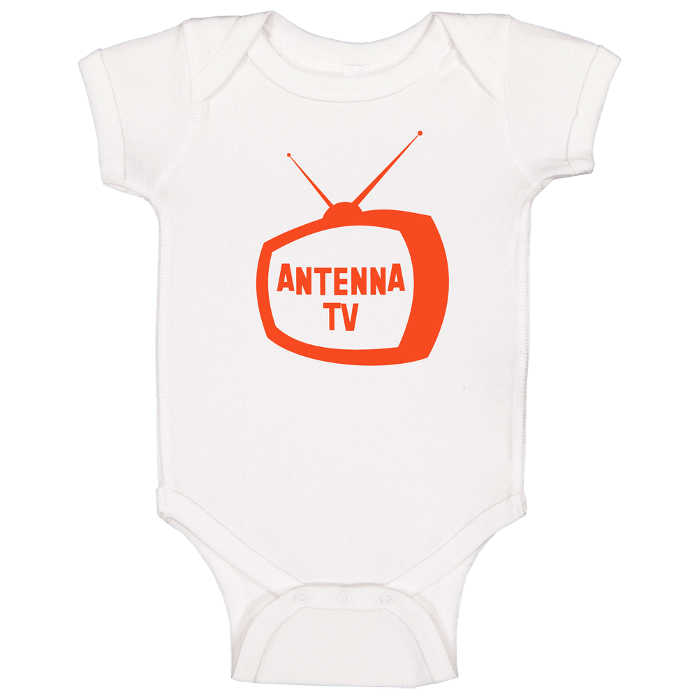 Antenna Tv Channel Cool Television Station Logo Onesie Baby One Piece