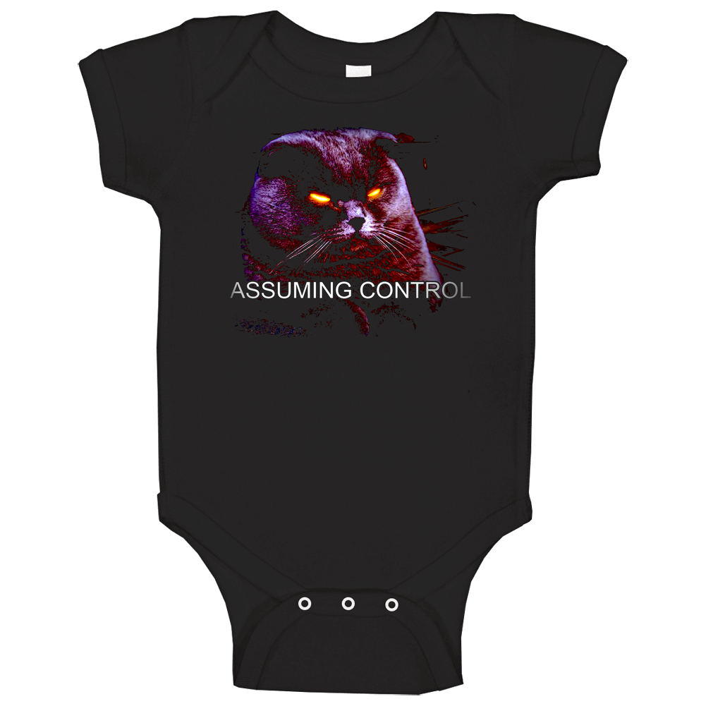 Mass Effect 2 Assuming Control Funny Cat Parody Onesie Baby One Piece