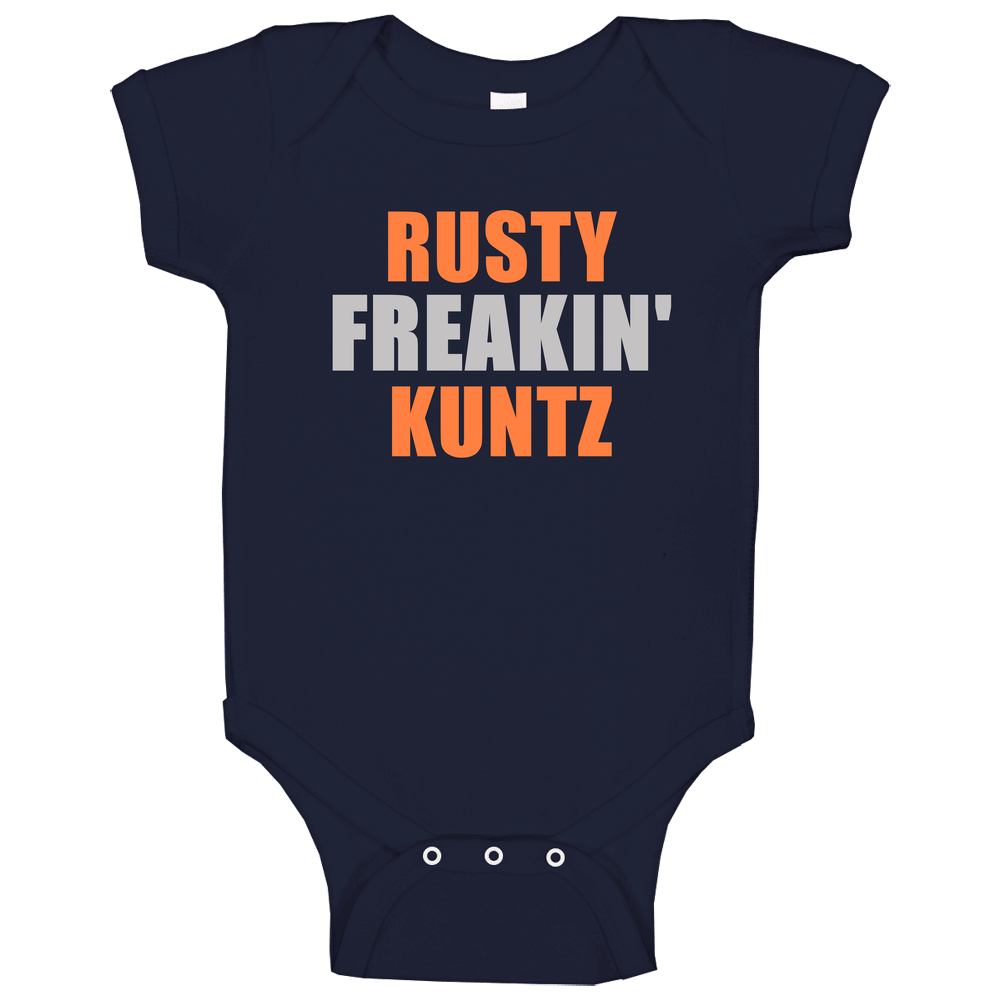 Rusty Kuntz Freakin Detroit Michigan Baseball Sports Onesie Baby One Piece