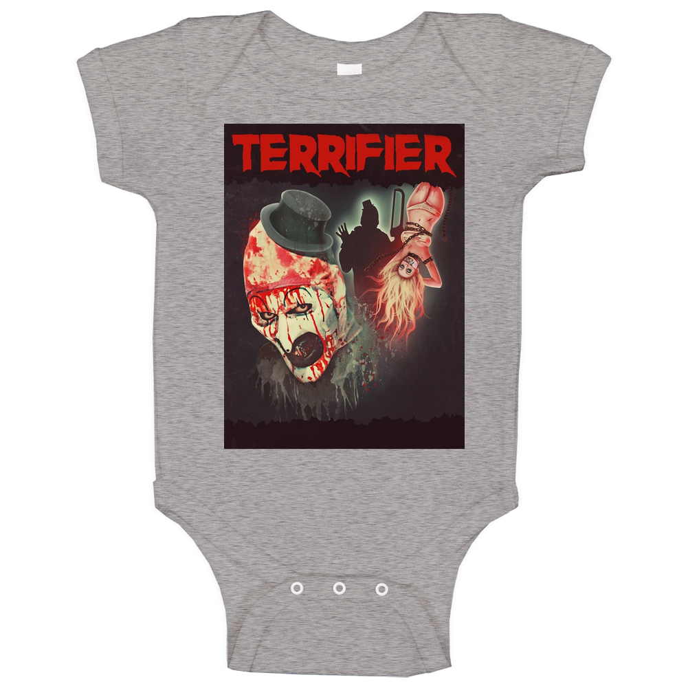 Terrifier Horror Movie Poster Halloween Onesie Baby One Piece