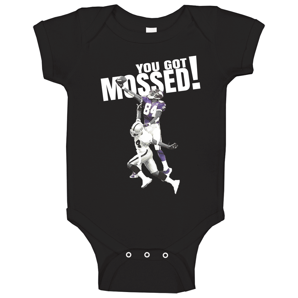 You Got Mossed Randy Moss Sports Analyst Minnesota Football Fan Baby One Piece You Got Mossed Randy Moss Sports Analyst Minnesota Football Fan Baby One Piece