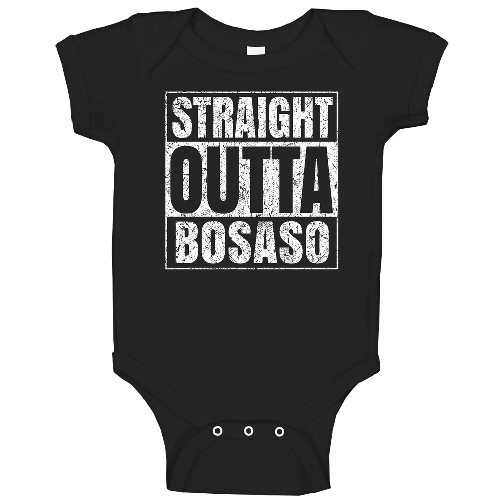 Straight Outta Bosaso Somalia Worn Look Parody City Baby One Piece Straight Outta Bosaso Somalia Worn Look Parody City Baby One Piece