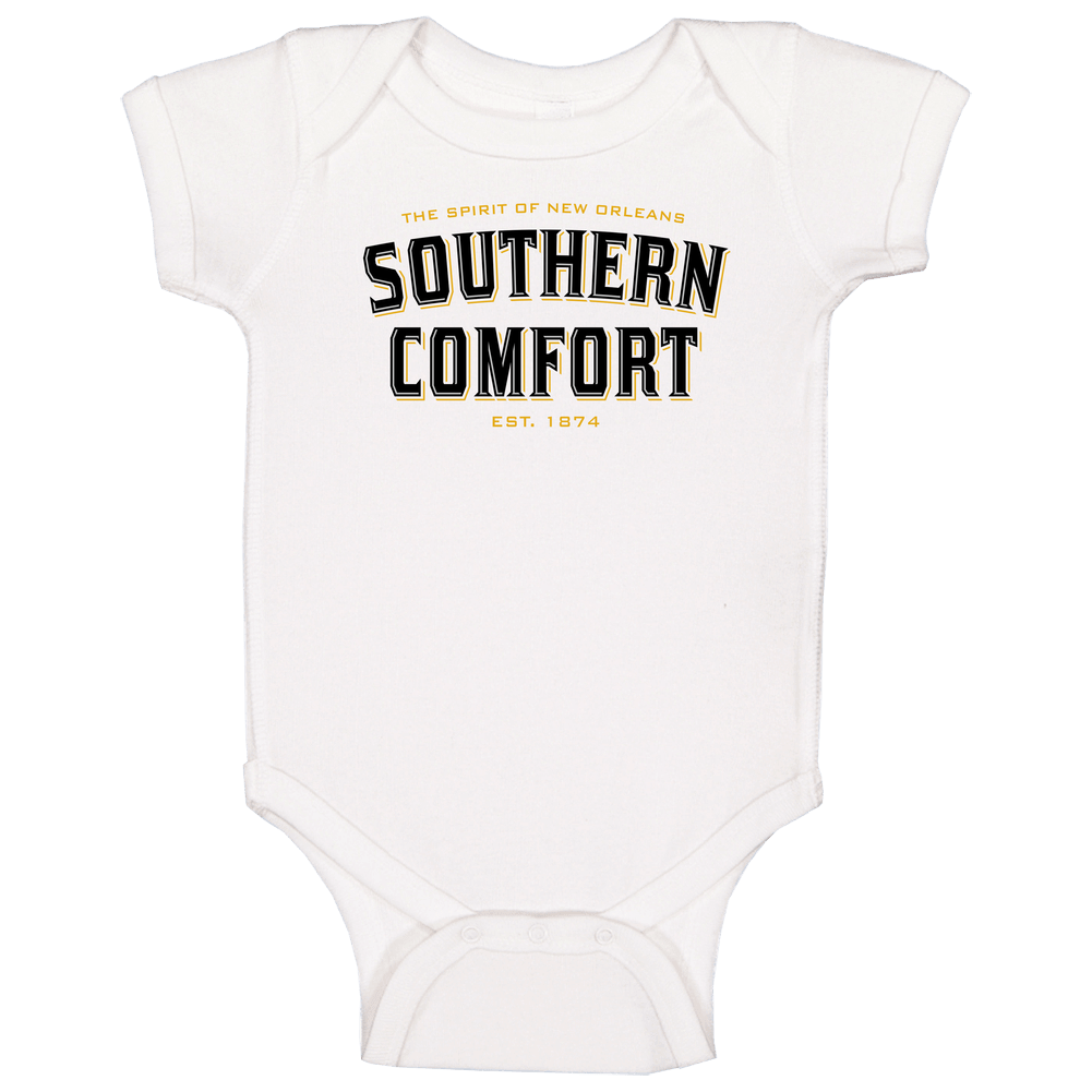 Southern Comfort Whiskey Louisiana Signature Alcohol Baby One Piece Southern Comfort Whiskey Louisiana Signature Alcohol Baby One Piece