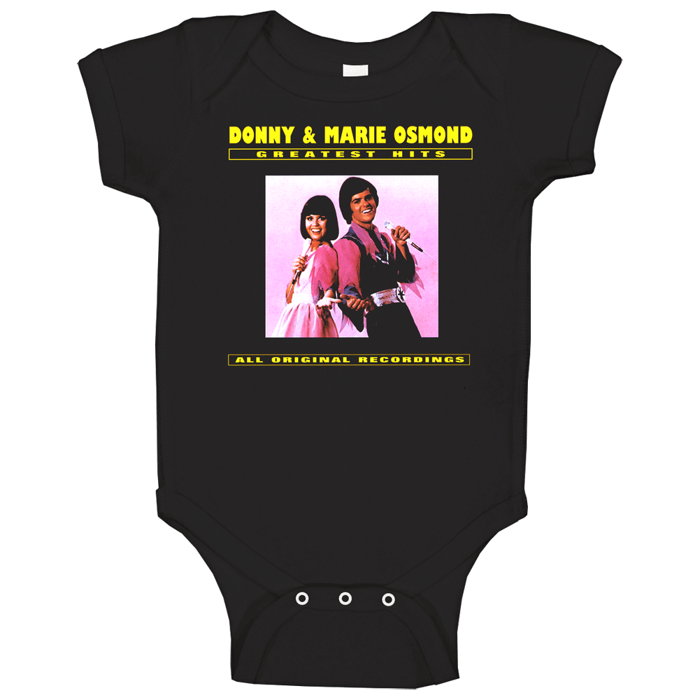 Donnie And Marie Osmond Retro Album Cover Baby One Piece Donnie And Marie Osmond Retro Album Cover Baby One Piece