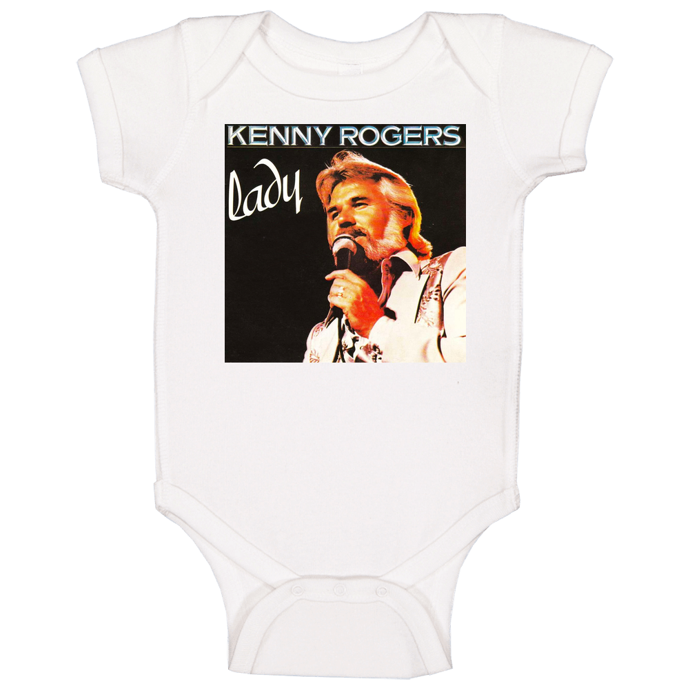 Kenny Rogers Lady Music Fan Baby One Piece