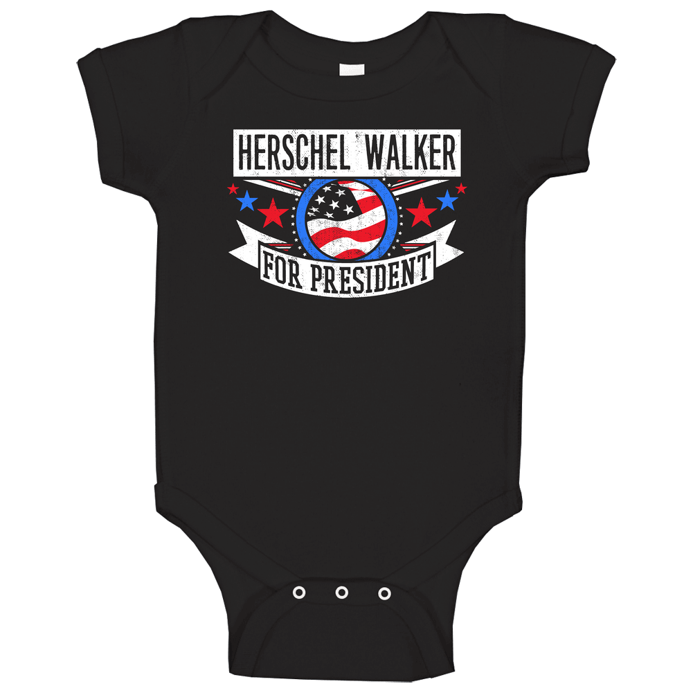 Herschel Walker For President Texas Funny Sports Baby One Piece Herschel Walker For President Texas Funny Sports Baby One Piece