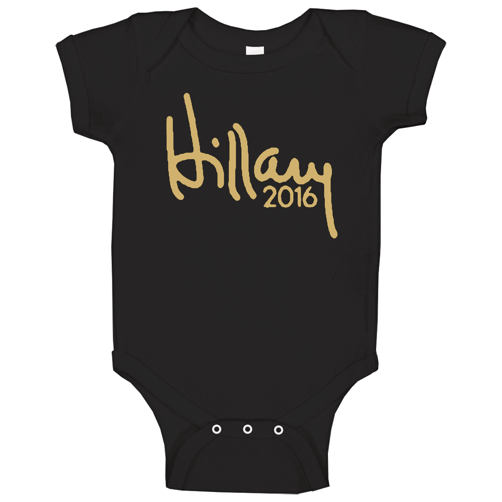 Hillary Clinton Signature Presidential Campaign 2016 Baby One Piece Hillary Clinton Signature Presidential Campaign 2016 Baby One Piece