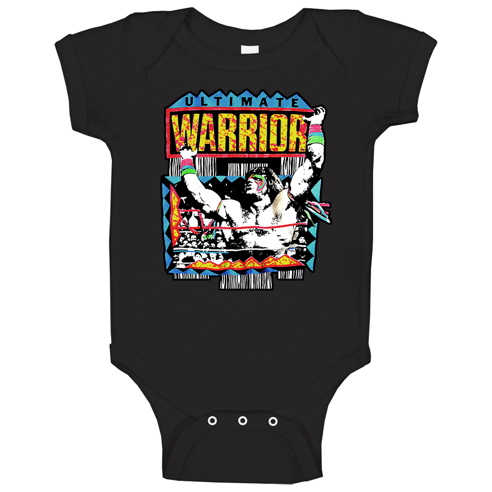 The Ultimate Warrior Retro Wrestling Baby One Piece The Ultimate Warrior Retro Wrestling Baby One Piece