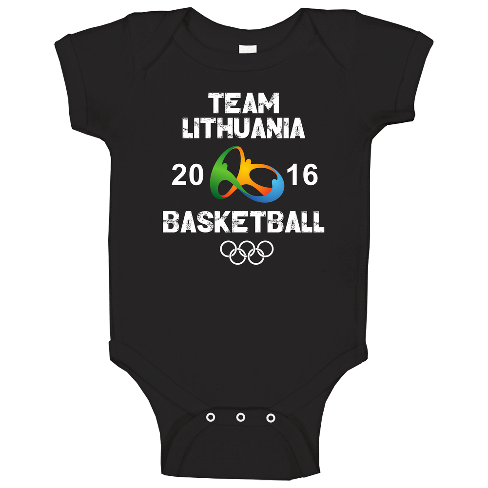 Lithuania Basketball Team Rio 2016 Olympic Games Sport Baby One Piece Lithuania Basketball Team Rio 2016 Olympic Games Sport Baby One Piece