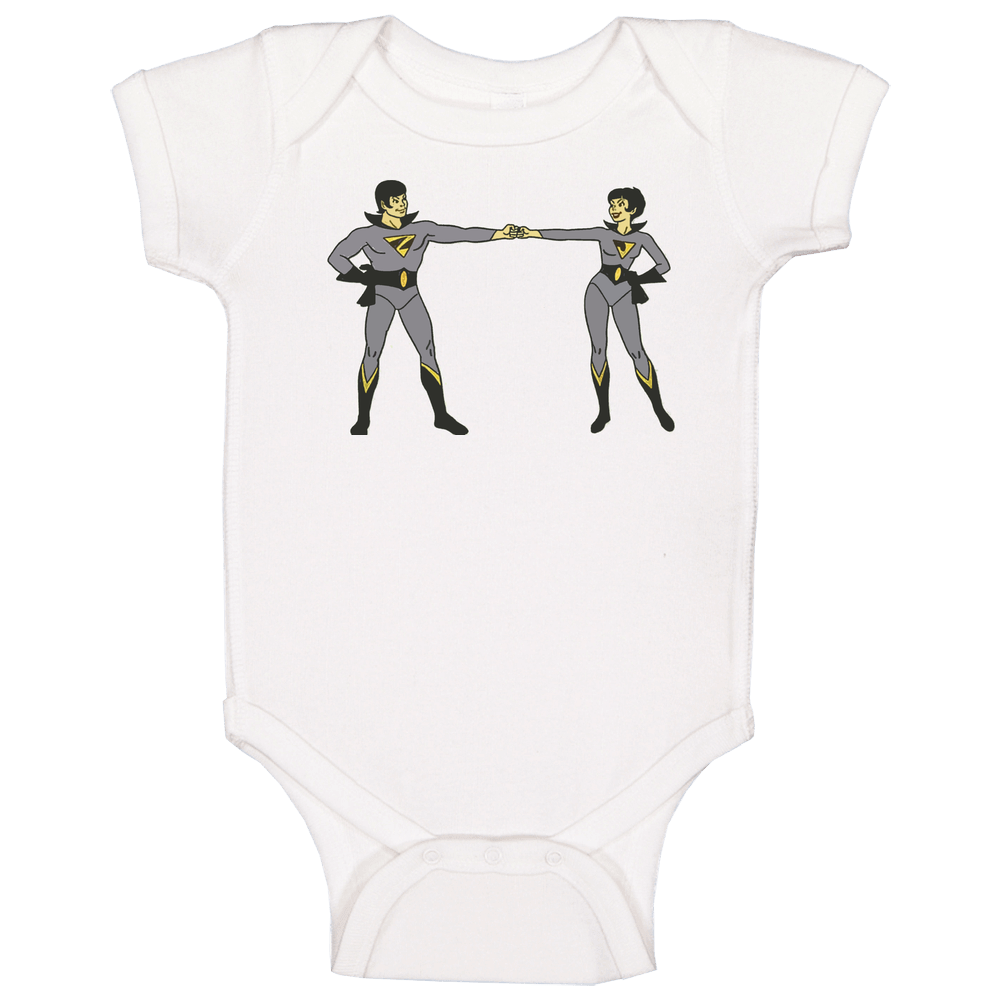 Wonder Twins Baby One Piece Wonder Twins Baby One Piece