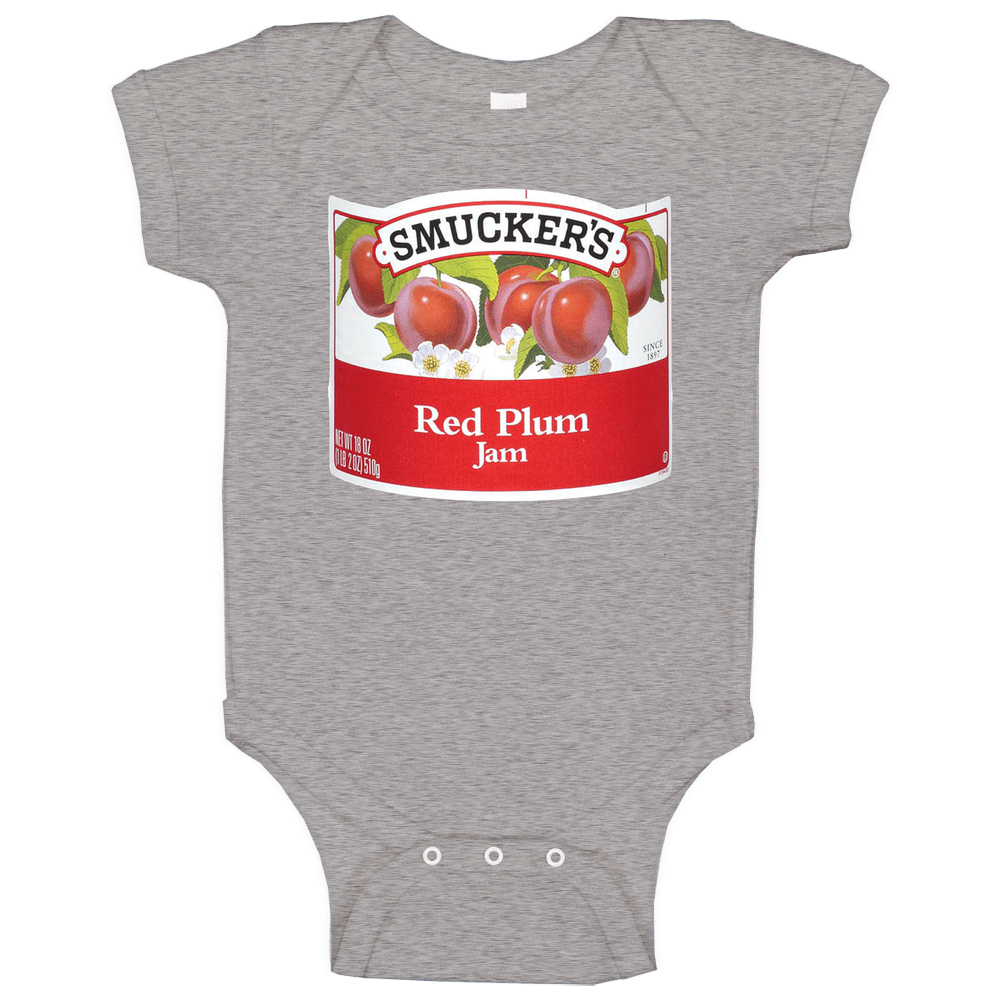 Smuckers Red Plum Jam Cool Halloween Costume Baby One Piece Smuckers Red Plum Jam Cool Halloween Costume Baby One Piece